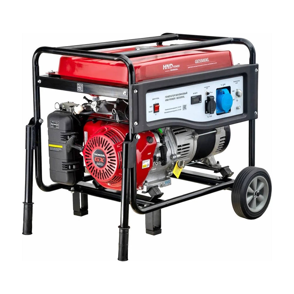 Бензиновый генератор HND GE 5500 XL с двигателем Honda GE5500XL ...