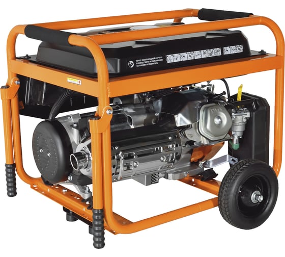 Бензиновый генератор CARVER ppg-10000е lt-192fв, 8,0/8,3квт, 220в, бак 25л,эл.ст, кол/рук. медь 01.020.00041