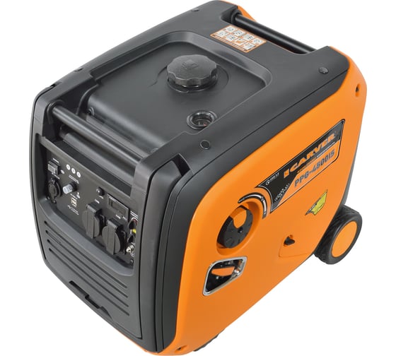 Инверторный генератор CARVER ppg -4500is 3,5/4,0квт, 220/12в, 2 роз.,usb, дисплей,колеса 01.020.00037