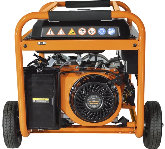 Бензиновый генератор CARVER ppg- 9000е lt-192fа, 7,0/7,5квт, 220в, бак 25л,эл.ст, кол/рук. медь, 6ш/пал 01.020.00040