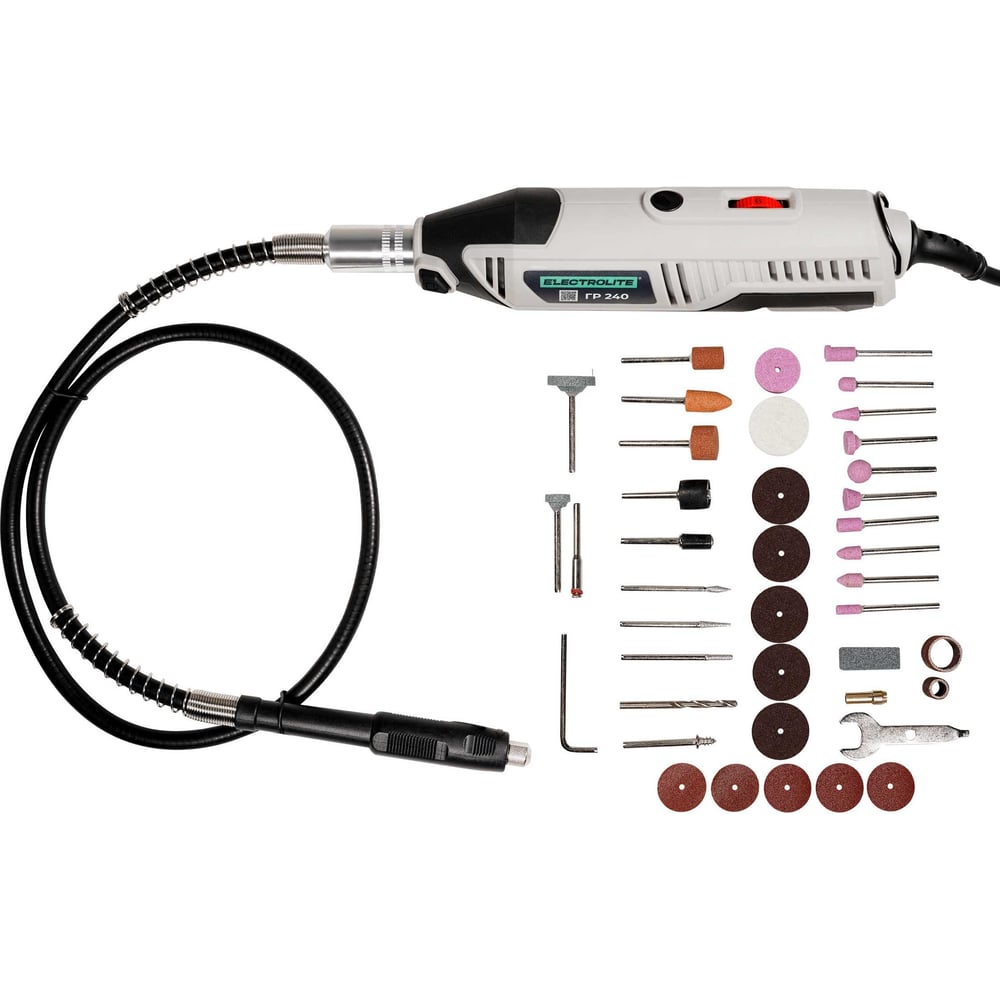 Электрический гравер Electrolite ГР 240 EL с гибким валом для шлифовки ...