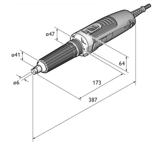 Прямошлифовальный инструмент Fein GSZ 4-280 EL 72232460000