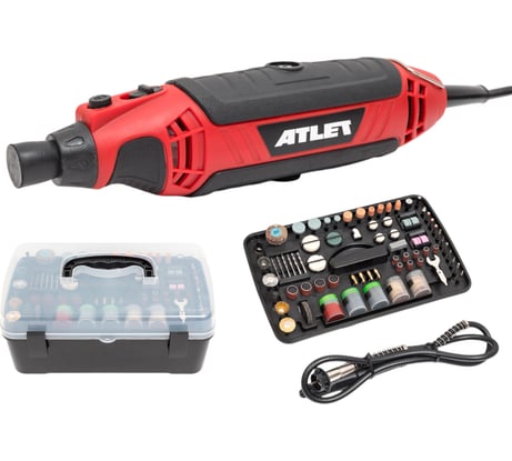 Электрический гравер ATLET 218 предметов, кейс  PDM135N