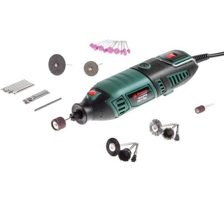 Мини-дрель Hammer Flex 170 Вт, гибкий вал, 8000-35000 об/мин, сумка и насадки 160 шт. MD170A