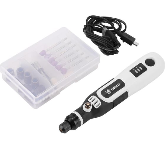 Аккумуляторный гравер DEKO DKRT3.6-Li SET 3.6 В, в кейсе 063-1400