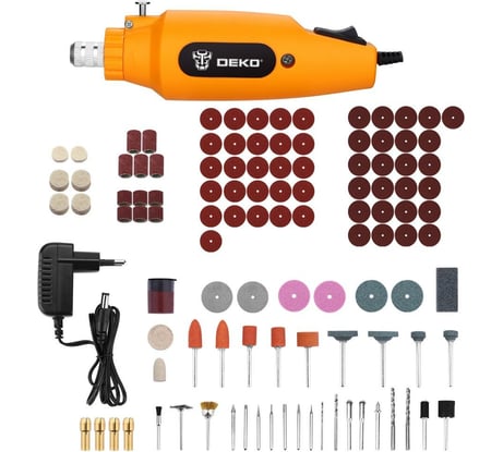 Сетевой гравер DEKO DKRT150 в кейсе +110 аксессуаров 063-1417