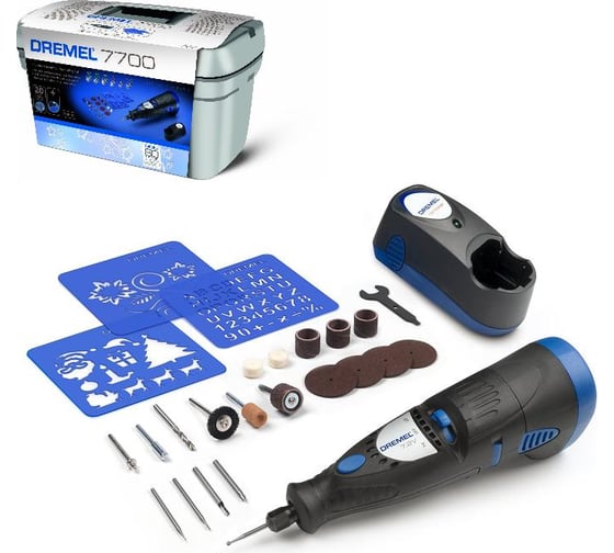 Набор Dremel: прямая шлифмашина 7700 + 25 насадок F0137700KK 1