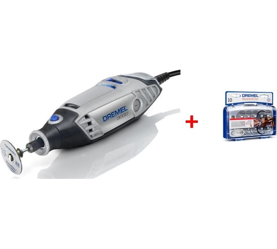 Многофункциональный инструмент Dremel 3000 + набор отрезных кругов EZ SC690 RUS F0133000KP 1
