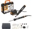 Гравировальная машинка WORX WX739.9 + Выжигатель WORX WX744.9, 20 В, 2 Ач, адаптер, ЗУ, кейс WX988 1