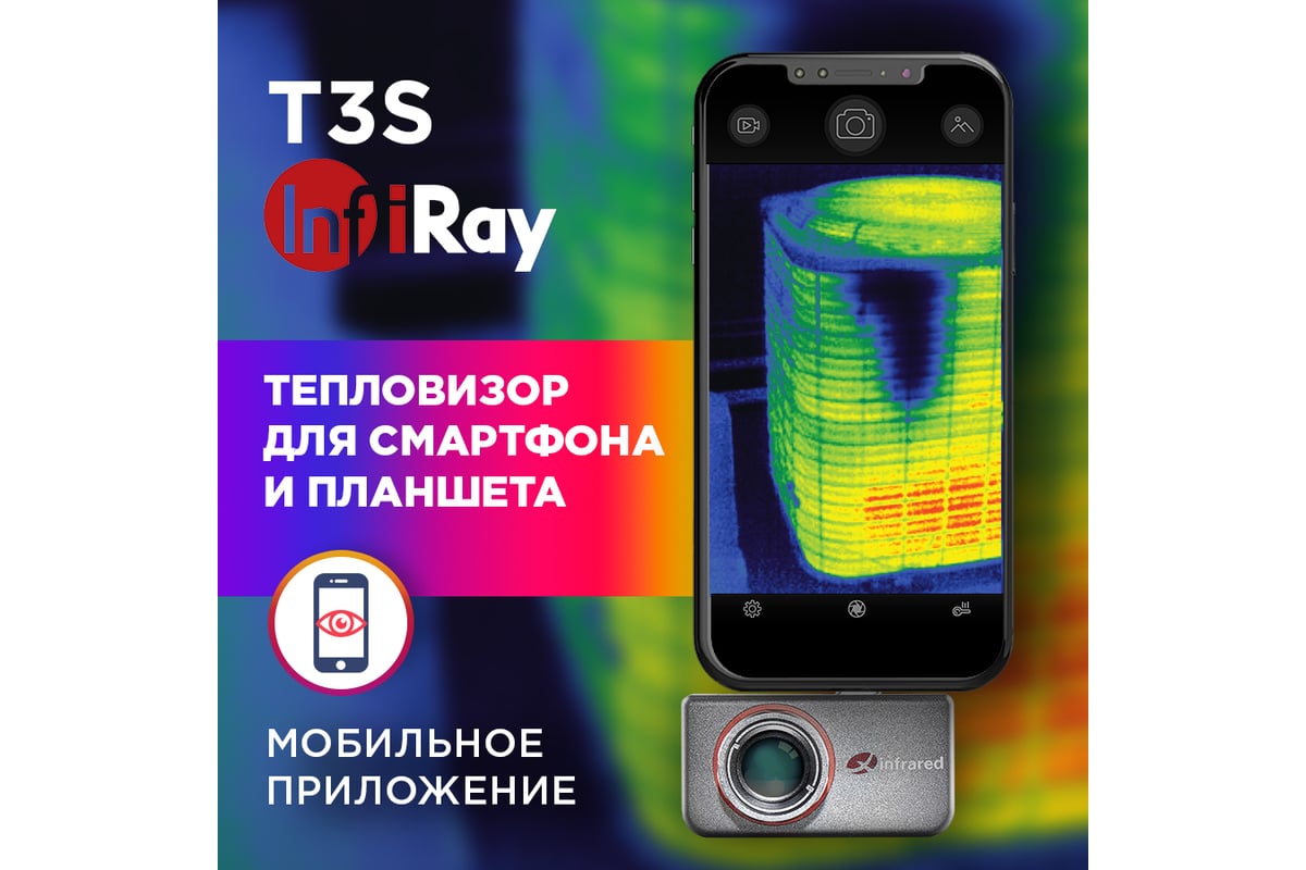 Тепловизор для смартфона INFIRAY Xinfrared T3S kit fb0183 9545