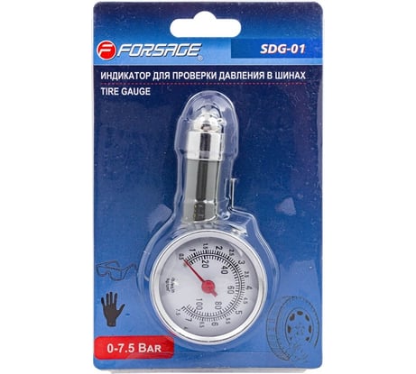 Индикатор для проверки давления в шинах Forsage 0-7.5 bar F-SDG-01(57011)