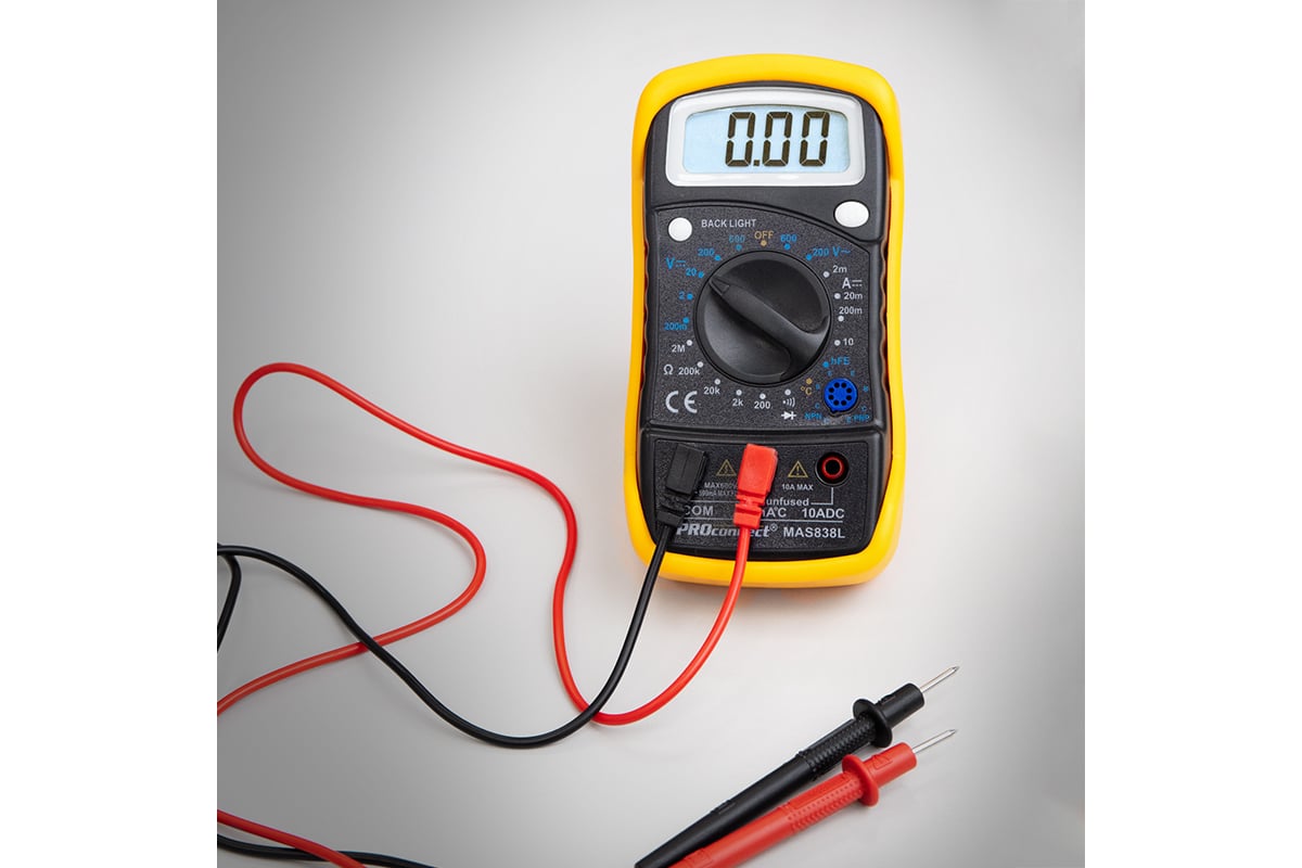 Универсальный мультиметр PROconnect MAS838L 13-3022 - выгодная цена ...