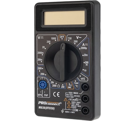 Портативный мультиметр PROconnect M838 13-3013
