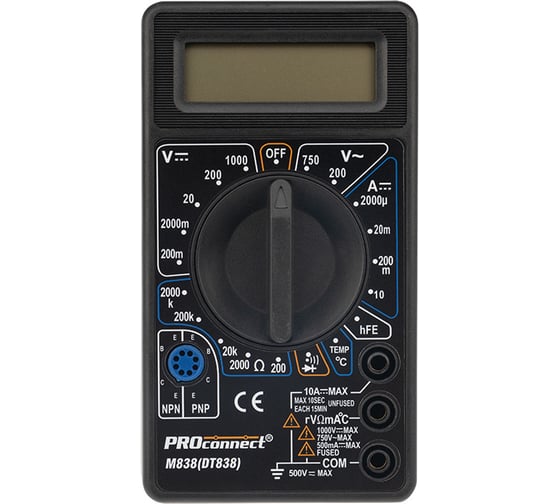 Портативный мультиметр PROconnect M838 13-3013