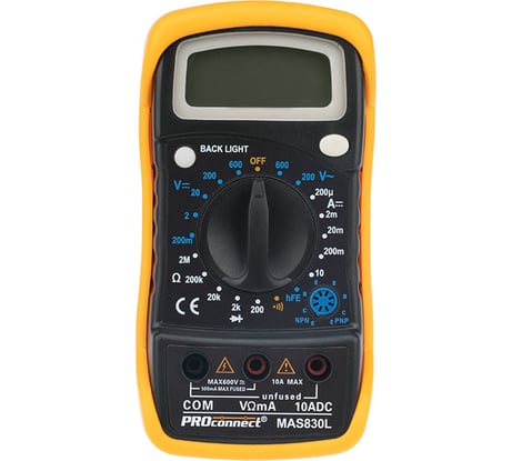 Универсальный мультиметр PROconnect MAS830L 13-3021