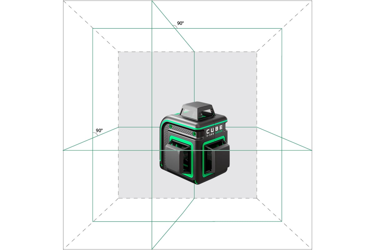 Лазерный уровень ADA CUBE 3-360 GREEN PROFESSIONAL EDITION