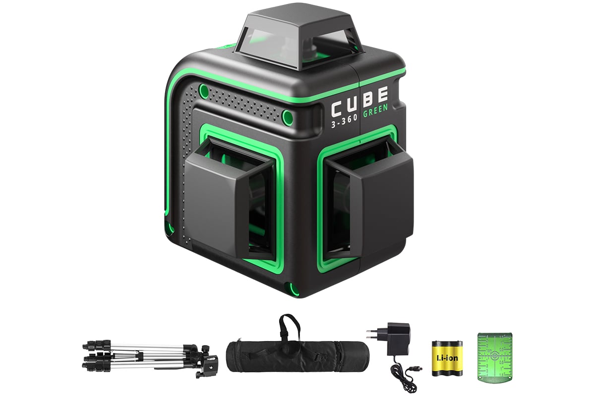 Лазерный уровень ADA CUBE 3-360 GREEN PROFESSIONAL EDITION