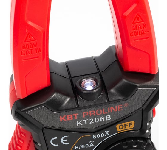 Цифровые токовые клещи КВТ KT 206B PROLINE 79130