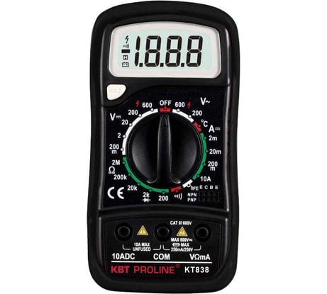 Цифровой мультиметр КВТ KT 838 PROLINE 79128