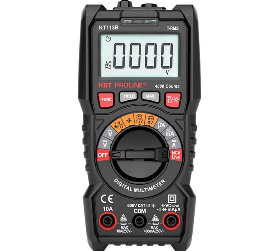 Цифровой мультиметр КВТ KT 113B PROLINE 79125
