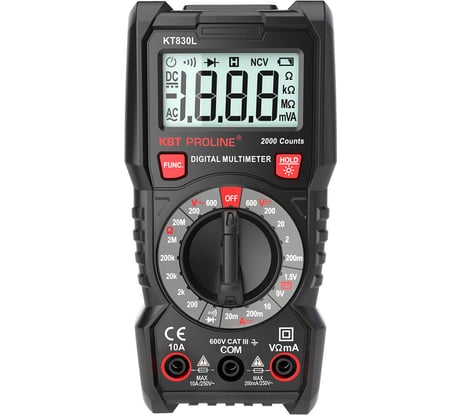 Цифровой мультиметр КВТ KT 830L PROLINE 79127
