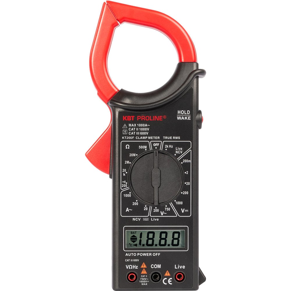 Цифровые токовые клещи КВТ KT 266F PROLINE 79133 - выгодная цена ...