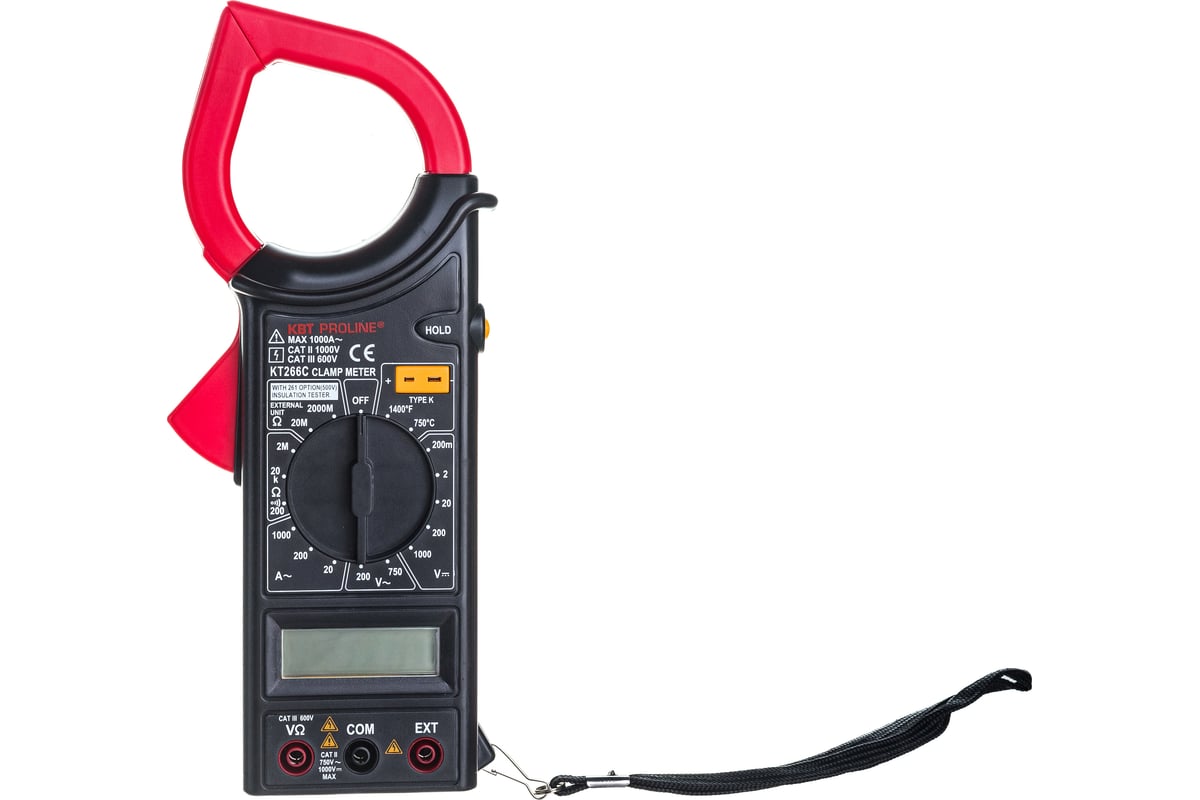 Цифровые токовые клещи КВТ KT 266C PROLINE 79132 - выгодная цена ...