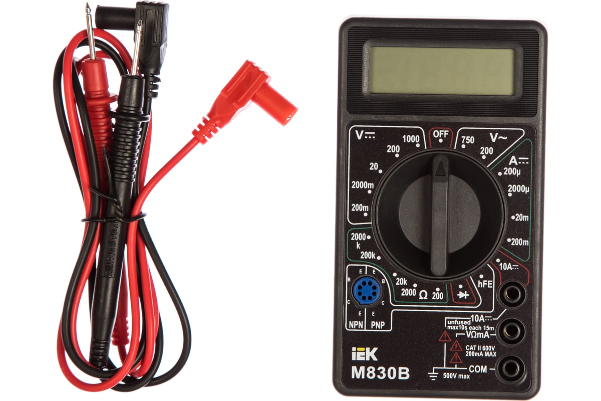 Цифровой мультиметр IEK Universal M830B 6073763 TMD-2B-830 - выгодная ...