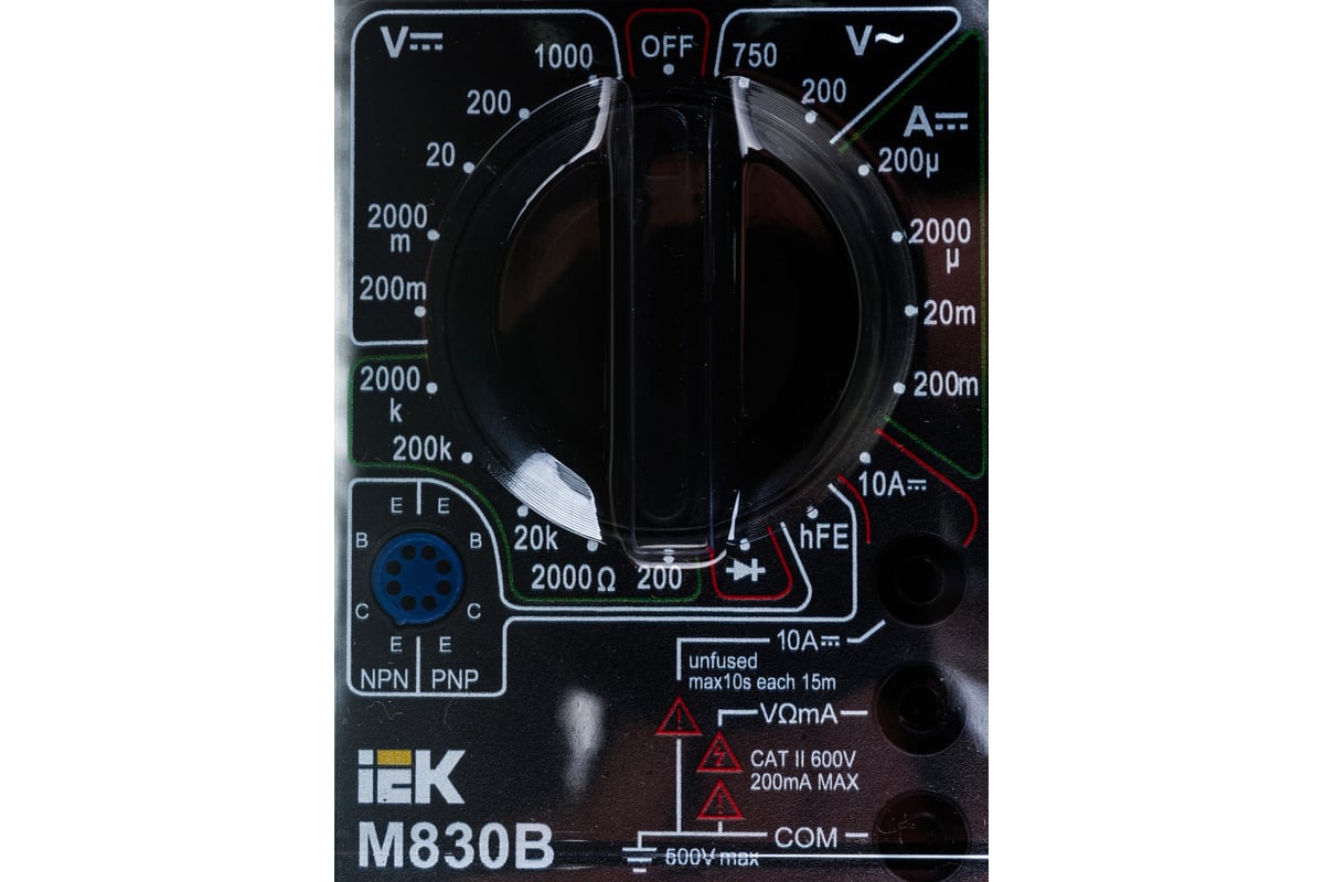 Цифровой мультиметр IEK Universal M830B 6073763 TMD-2B-830 - выгодная ...