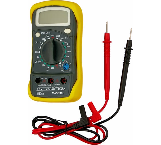 Цифровой мультиметр IEK Master MAS838L 139330 TMD-3L-838 - выгодная ...