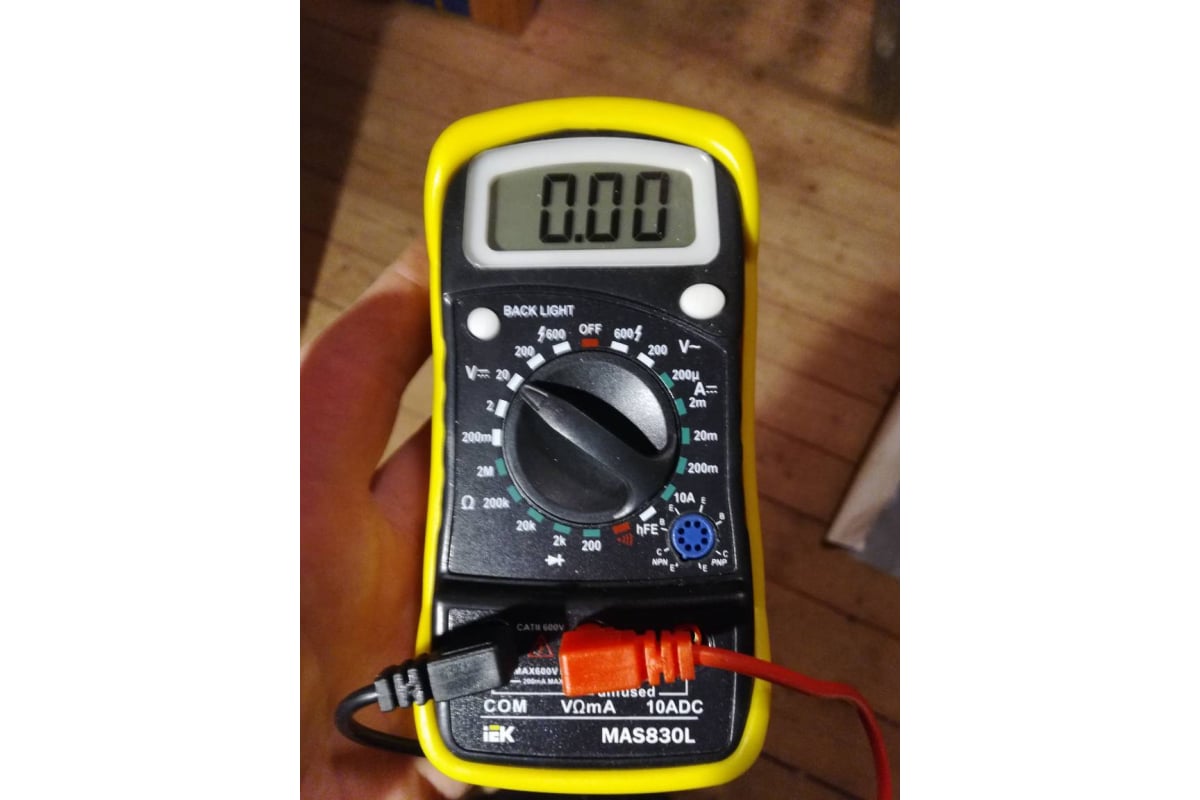 Цифровой мультиметр IEK Master MAS830L TMD-3L-830 3669447 - выгодная ...