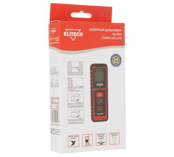 Дальномер Elitech ЛД 60Н E0301.002.00 191968