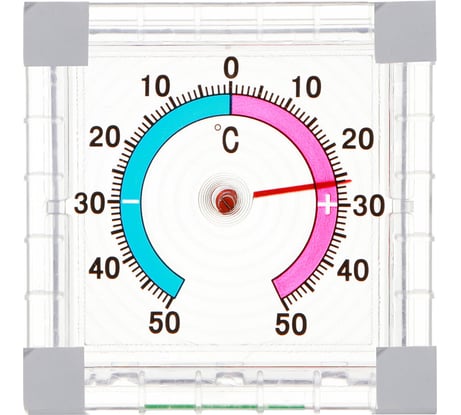 Термометр INBLOOM оконный, биметаллический, -50 до +50, блистер 473-036
