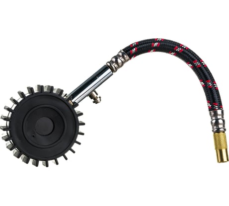 Манометр в металлическом корпусе SKYWAY 7 АТМ с резиновой защитой и шлангом S07701005