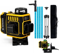 Комплект лазерный уровень INSTRUMAX GL 4-360 BAZA SET + штатив-штанга элевац. lp-300 в комплекте IM0159