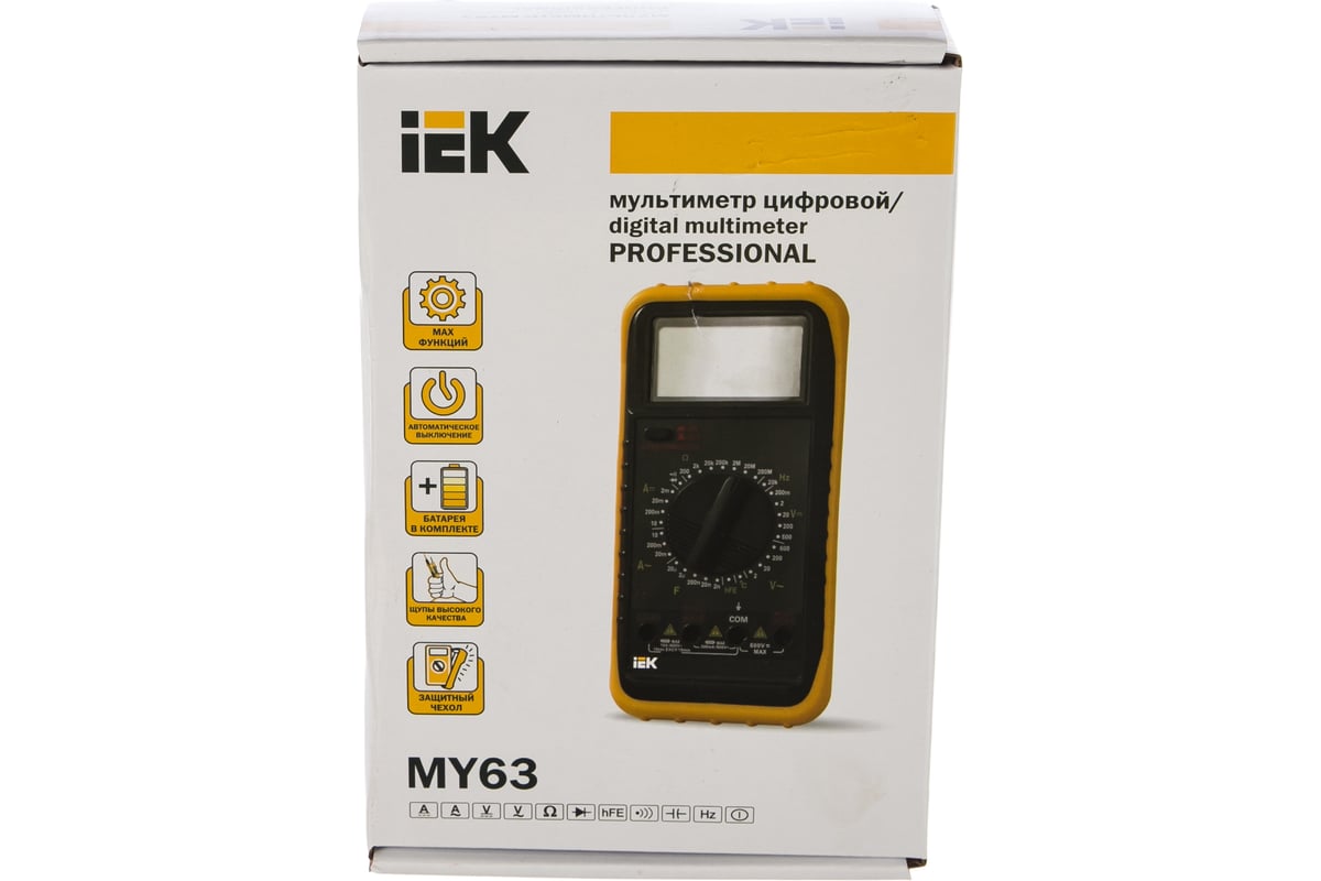 Цифровой мультиметр IEK Professional MY63 8553725 TMD-5S-063 - выгодная .