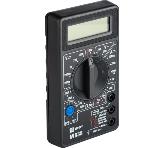 Цифровой мультиметр IEK Universal M838 1356520 TMD-2S-838