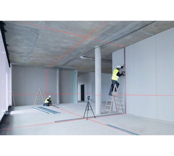 Лазерный нивелир Bosch GLL 3-80C+ BM1 + LR7 + L-boxx 0601063R05