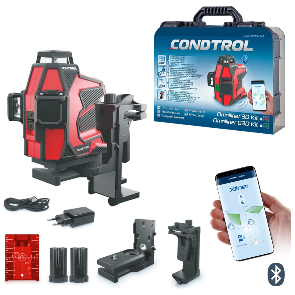 Лазерный нивелир Condtrol Omniliner 3D Kit 1-2-405