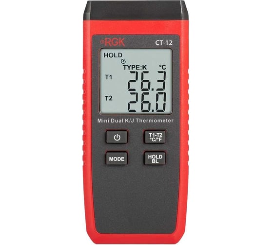 Термометр RGK CT-12 с погружным зондом температуры TR-10W с поверкой 779883