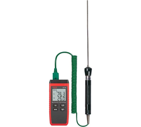 Термометр RGK CT-12 с погружным зондом температуры TR-10W с поверкой 779883