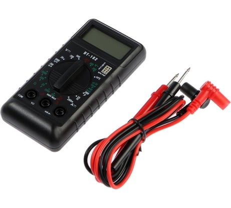 Мультиметр ТУНДРА mini, DT-182, ACV/DCV, DCA, 200-200MΩ, проверка батареек 1.5 и 9 V 1026052