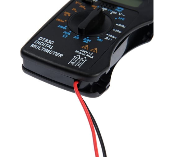 Мультиметр ТУНДРА mini, DT-83C, ACV/DCV, DCA, 200-2МΩ, проверка батареек 9V 1026053