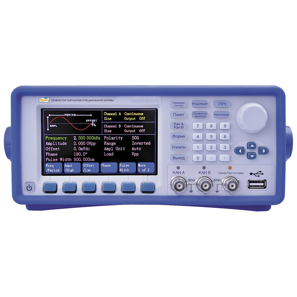 Генератор сигналов специальной формы АКИП 3407/3А АКИП-3407/3А ...