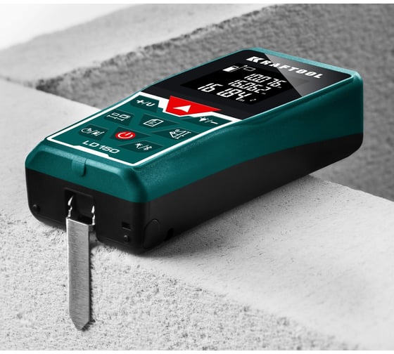 Лазерный дальномер KRAFTOOL LD-150 дальность 5см - 150м, точность 1.5 мм 34767