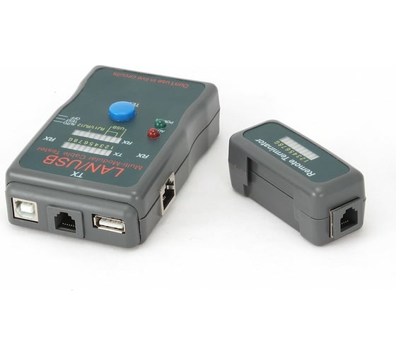 Тестер Cablexpert LAN 100/1000 Base-TX, для UTP, STP, RJ-11, USB-кабеля NCT-2