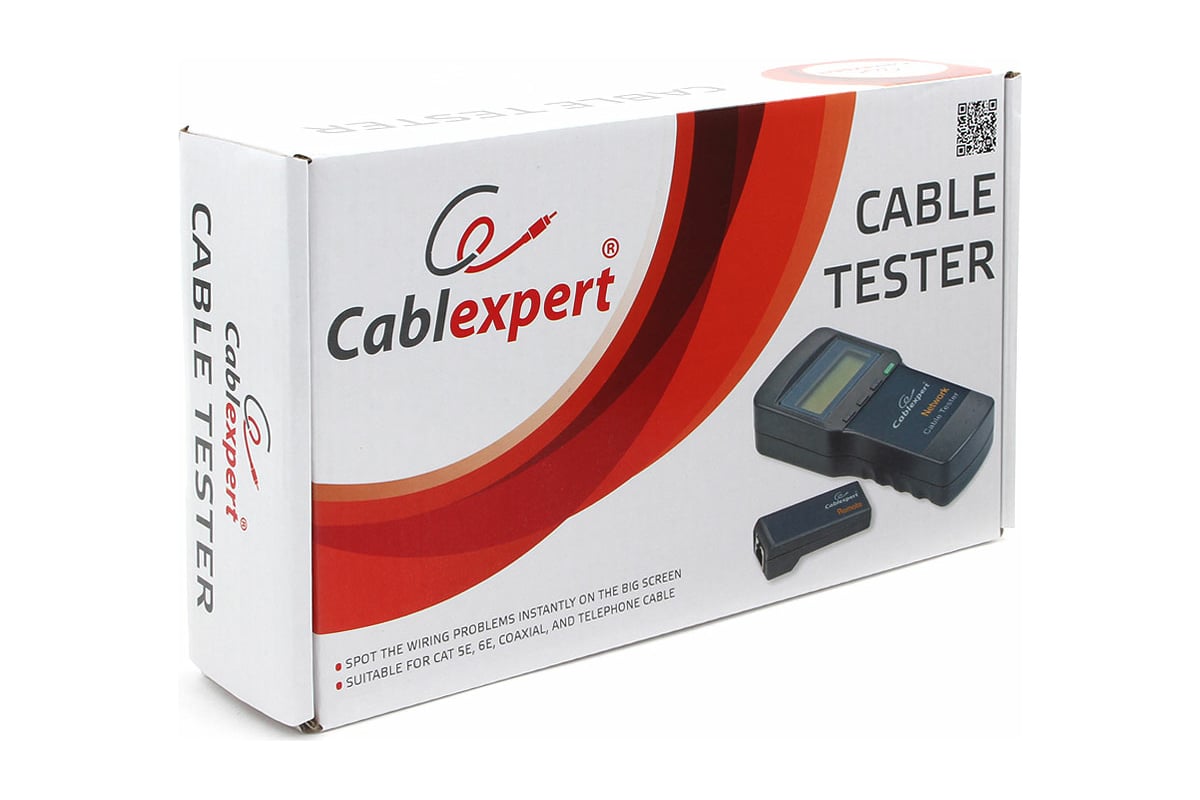 Cablexpert NCT-3 - Comprobador Analizador de Cableado de Redes Informáticas  - RJ45