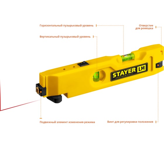 Лазерный уровень STAYER LM 34985