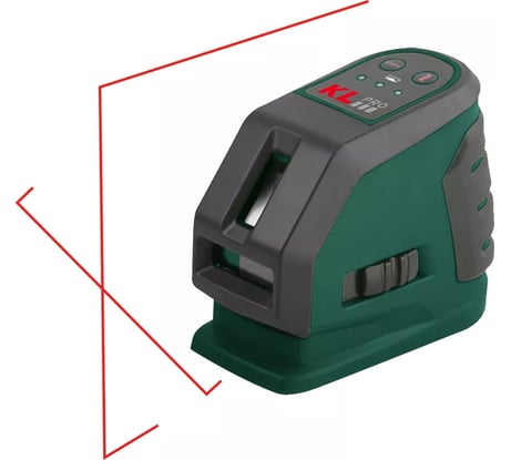 Лазерный линейный уровень с автоматическим выравниванием KLPRO горизонт, вертикаль 12012 KLLZR118