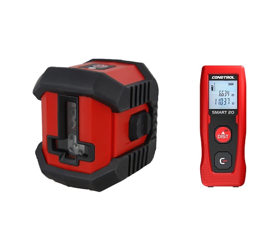 Комплект: лазерный нивелир QB promo + дальномер Smart 20 Condtrol 1-2-223